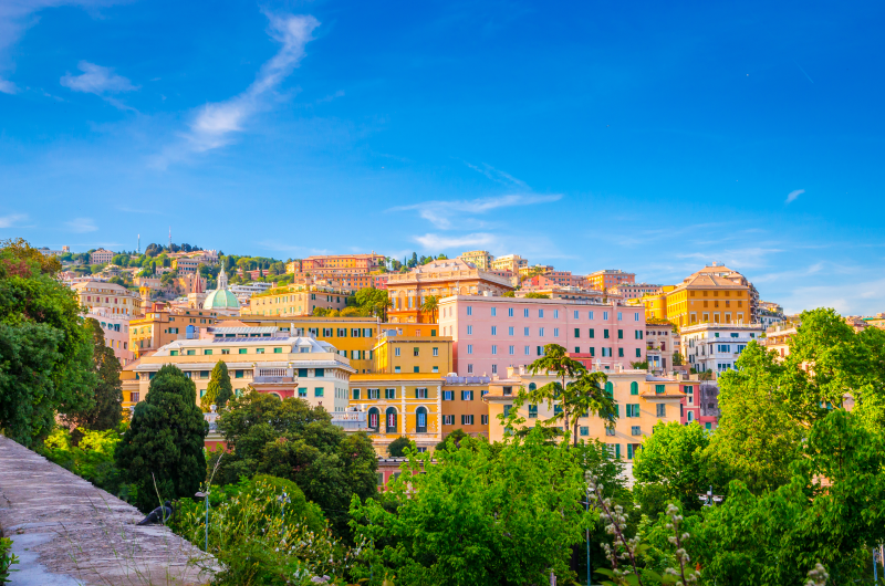 Canva – Panoramic view of Genoa in a beautiful summer day, Liguria, Italy